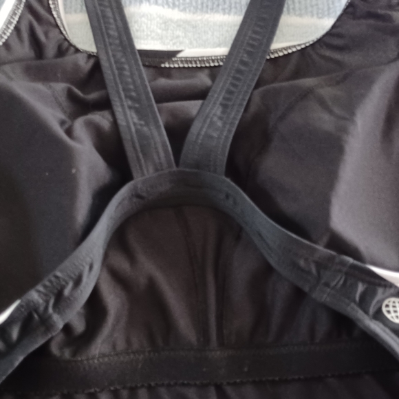 Womens Adidas 3 Bars Swim Racing Bathing Suit Size 12 NWTBlack and White built - Picture 4 of 7